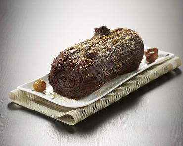 Bûche de Noël aux marrons Bûche de Noël aux marrons
