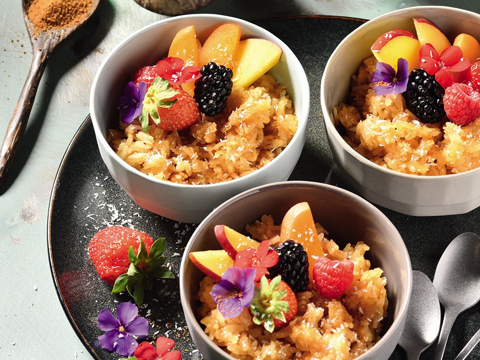 Sticky coco thaï aux fruits Sticky coco thaï aux fruits