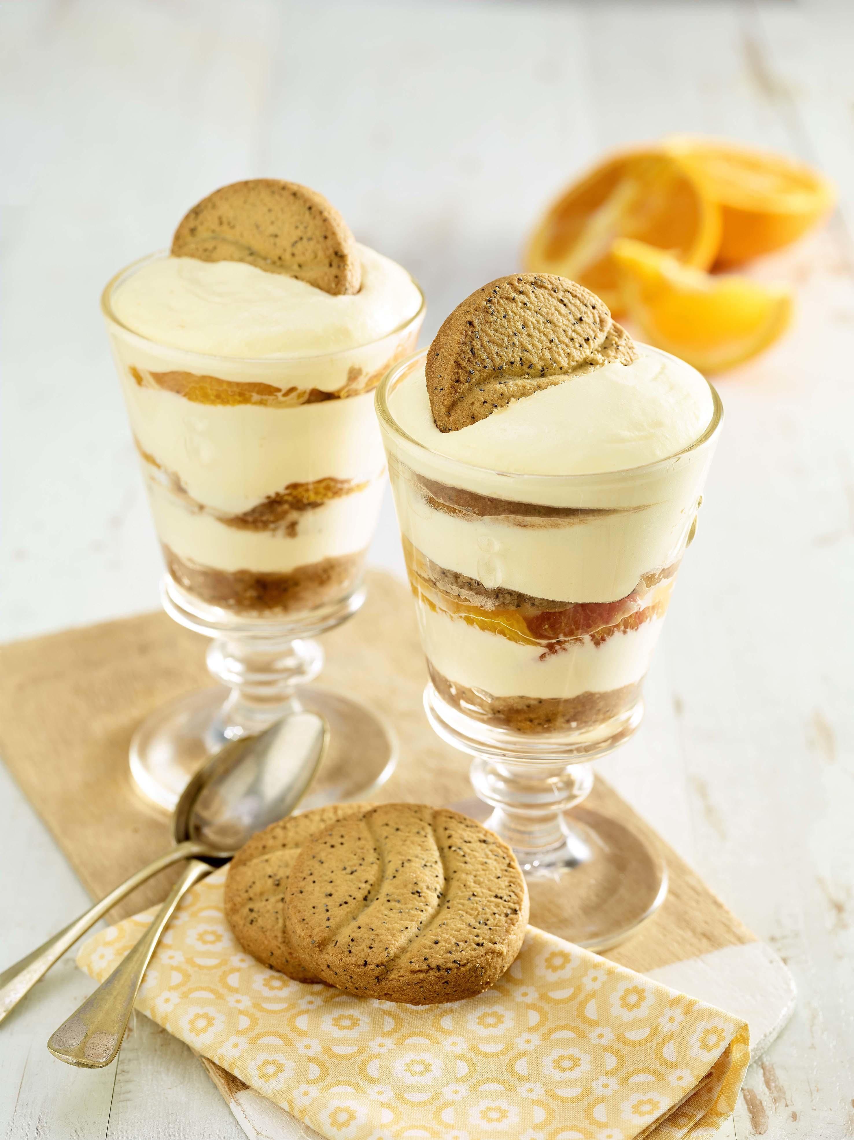 Tiramisu à l'orange et aux biscuits orange pavot Tiramisu à l'orange et aux biscuits orange pavot
