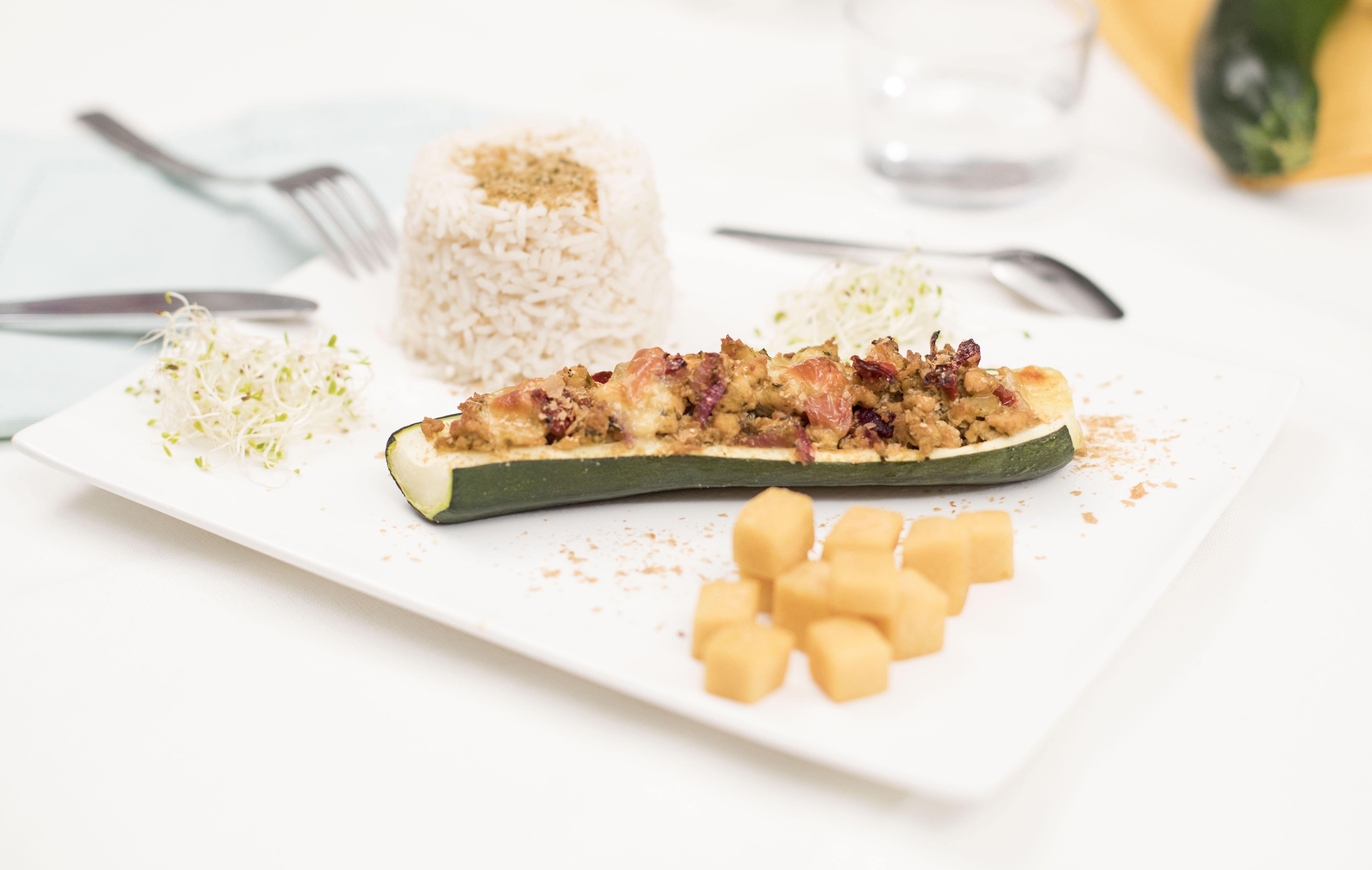 Courgettes farcies tofu pesto Courgettes farcies tofu pesto
